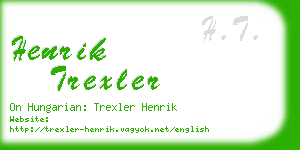 henrik trexler business card